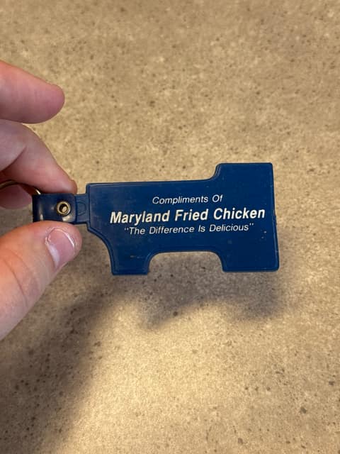 Maryland Fried Chicken Vintage Keychain