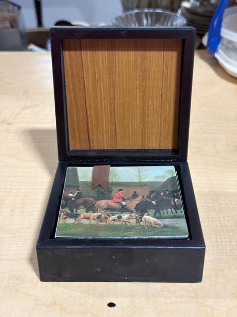 Fox Hunt Box & Coasters