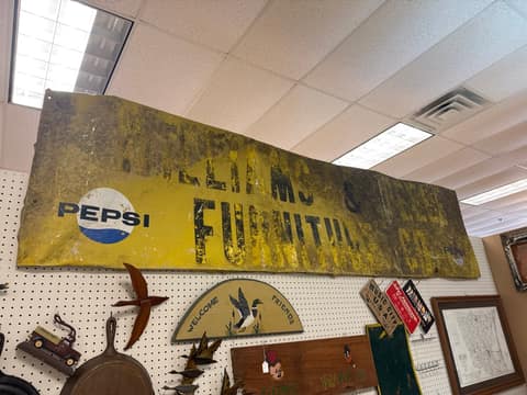 Williams & Peele Furniture Pepsi Sign