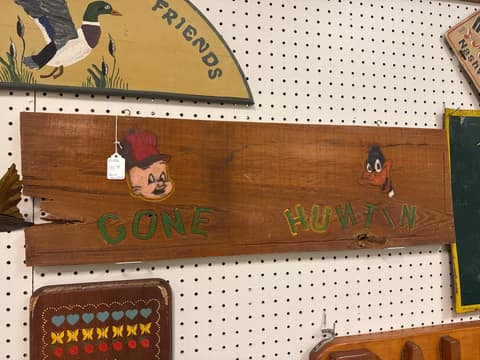 Gone Huntin Sign
