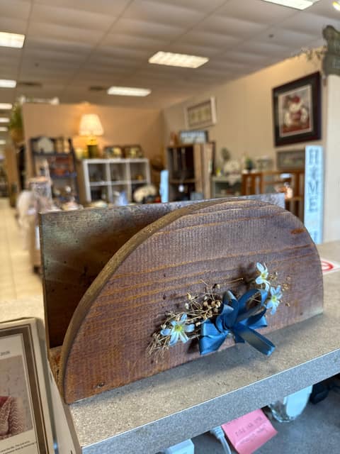 Wooden Mail/Napkin/Spice Shelf