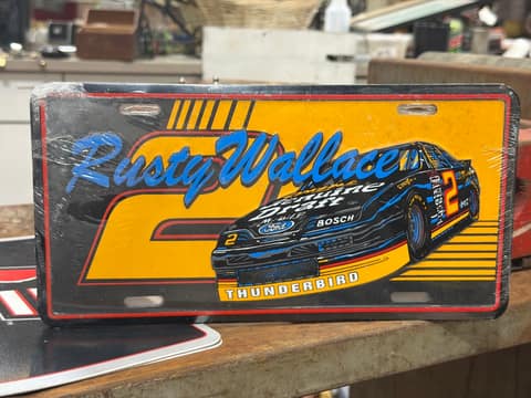 Rusty Wallace License Plate