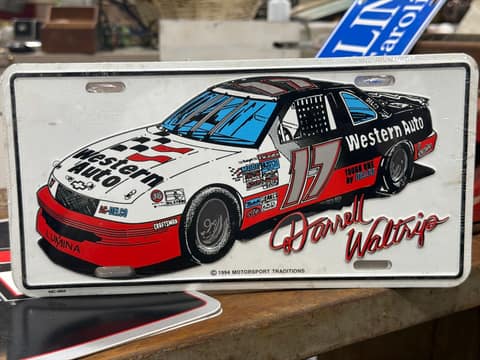 Darrel Waltrip License Plate