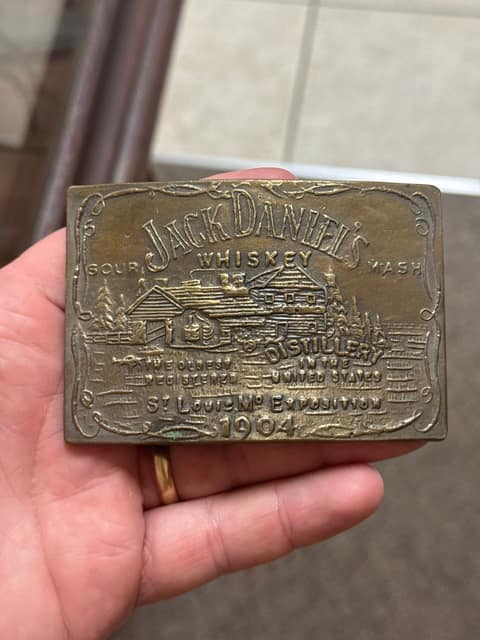 70’s Brass Jack Daniel Buckle