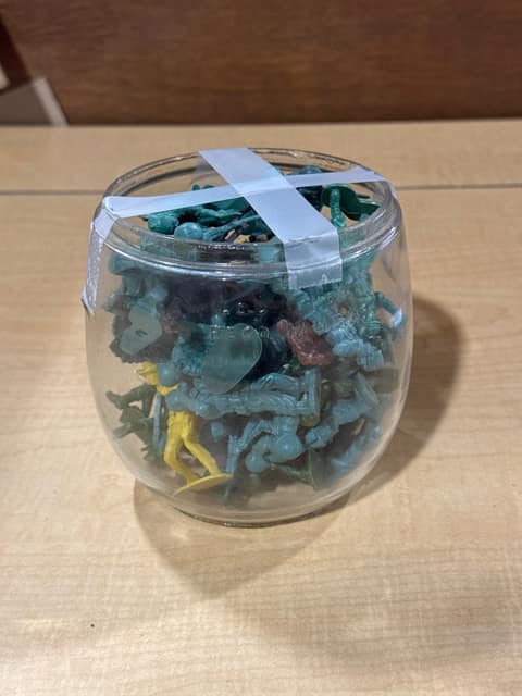 Army Men in Jar
