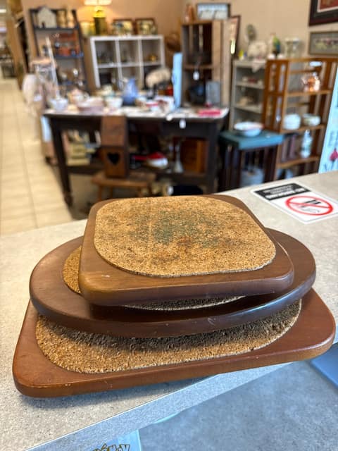 Vtg Wood Pot Holders 3