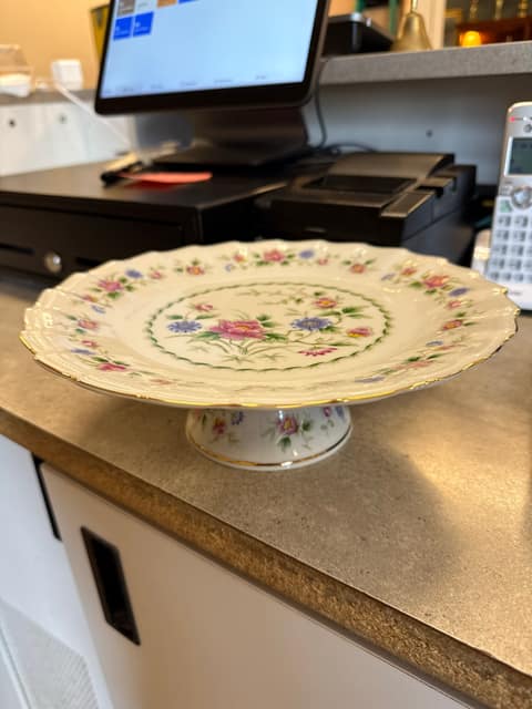 Floral Cake Plate