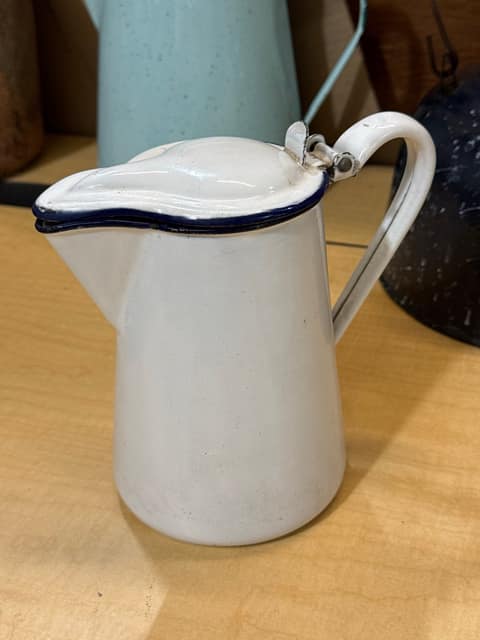 Enamel Syrup Pitcher