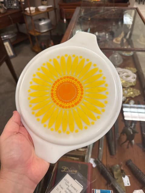 Pyrex Sunflower Lid 25-C 8