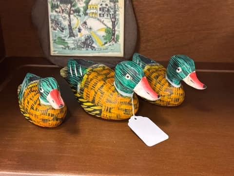 Hand Painted 3 pc ducks