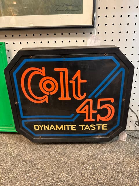Colt 45 Lit Sign