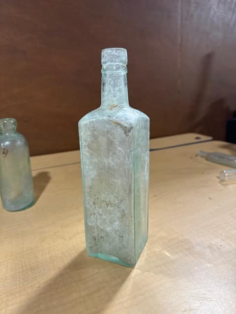 Aqua Antique Bottle