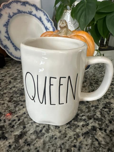 Rae Dunn QUEEN mug