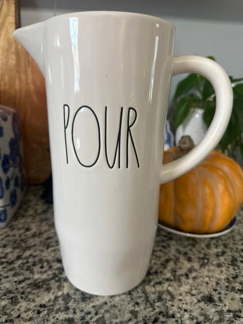 Rae Dunn POUR pitcher