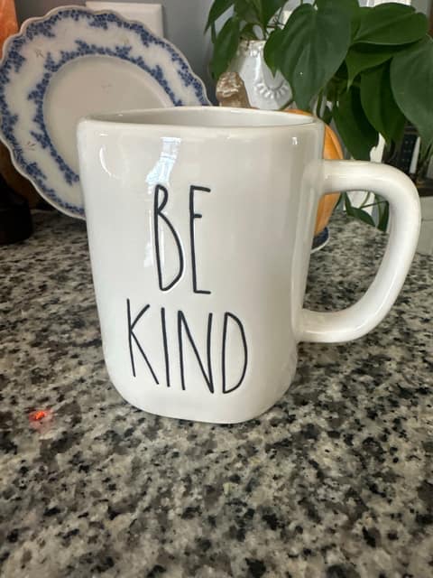 Rae Dunn BE KIND mug