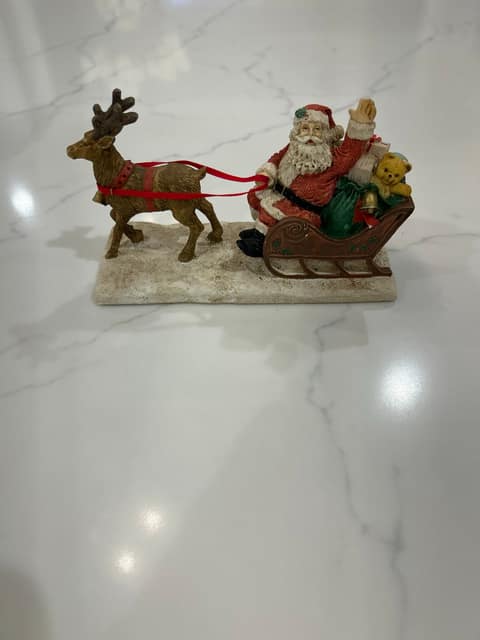 Santa’s Sleigh Figurine