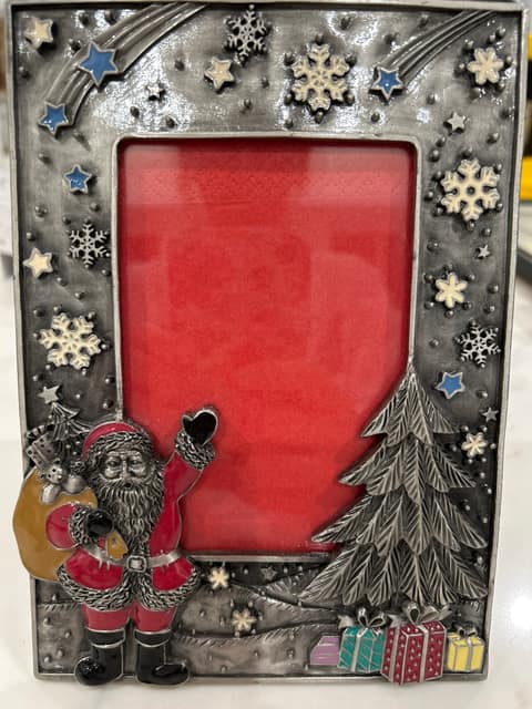 Pewter Christmas Frame