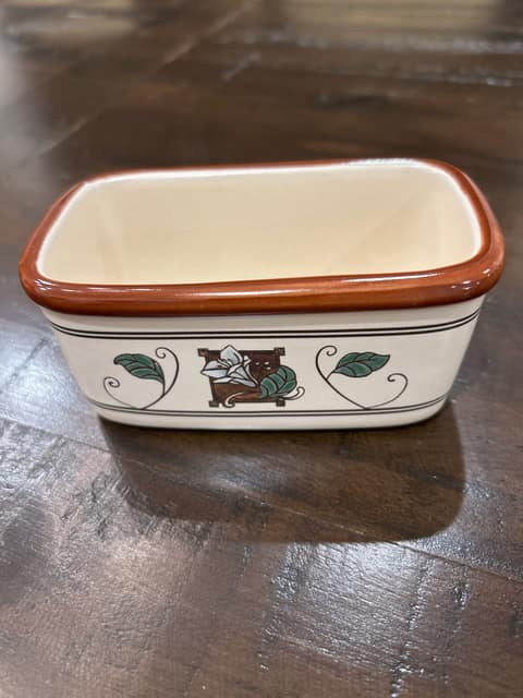 Pfaltzgraff Mission Flower Sweetener Holder