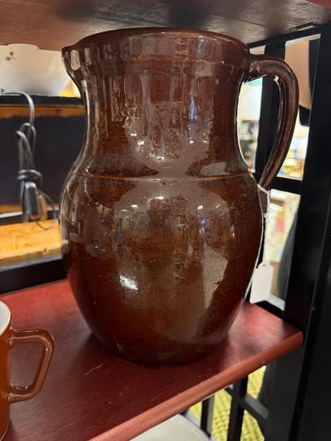 Stoneware pitcher
