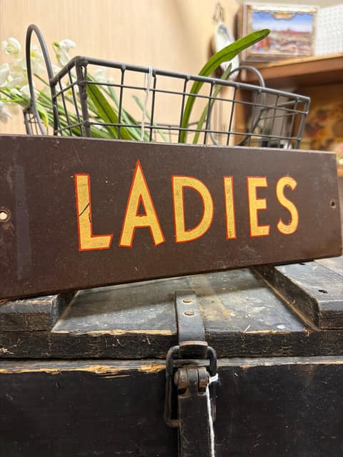 Ladies room sign