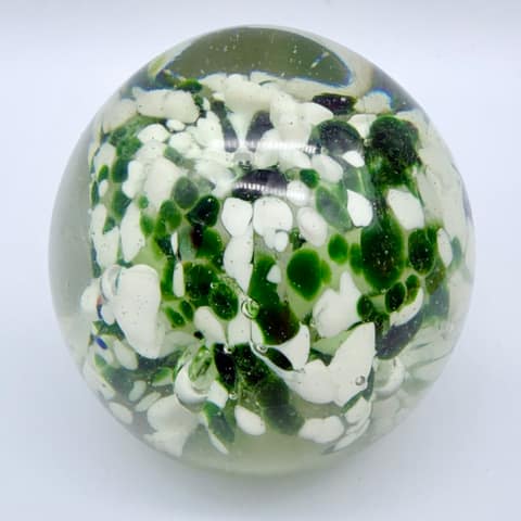 Green / White paperweight