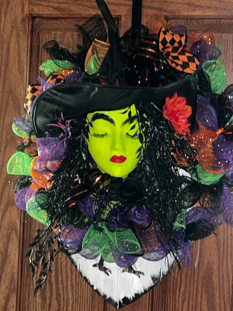 Witch Mesh Wreath