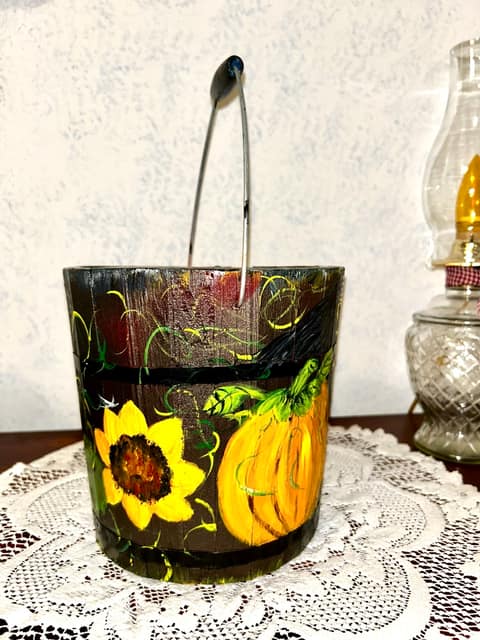 Painted Pumpkin Fall bucket