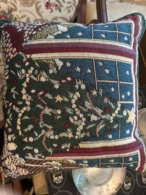 Christmas tree pillow