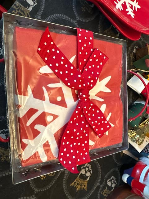 Snowflake Christmas napkins set