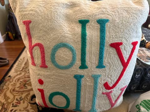 Holly Jolly pillow