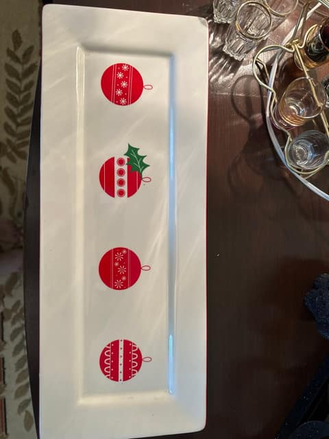 TAG Christmas platter with ornaments