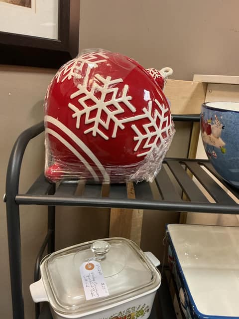 Ceramic Christmas Cookie Jar