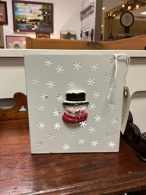 Snowman Tissue Box