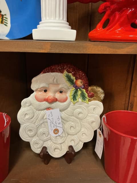 Vintage Fritz & Floyd Santa Plate