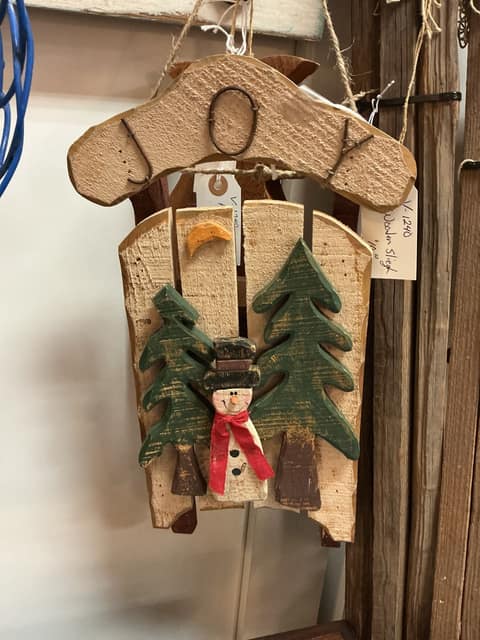 Wooden Christmas Sleigh