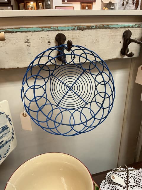Blue Wire Basket