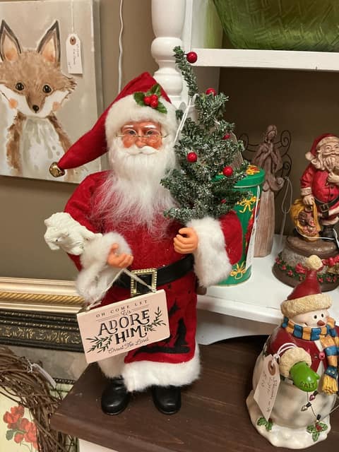 Santa Clause with Christmas Tree