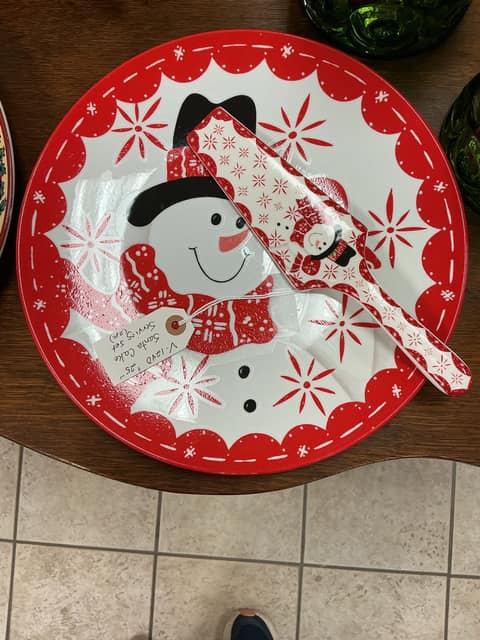 Santa Cake Serving Set 2 pieces