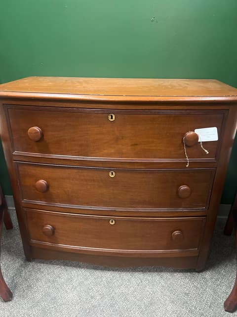 Antique 3 Drawer Pine Chest