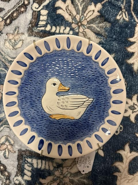 Blue and White Goose Small Plate